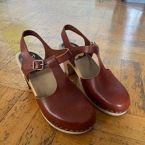 Swedish Hasbeens t-strap sky high 37